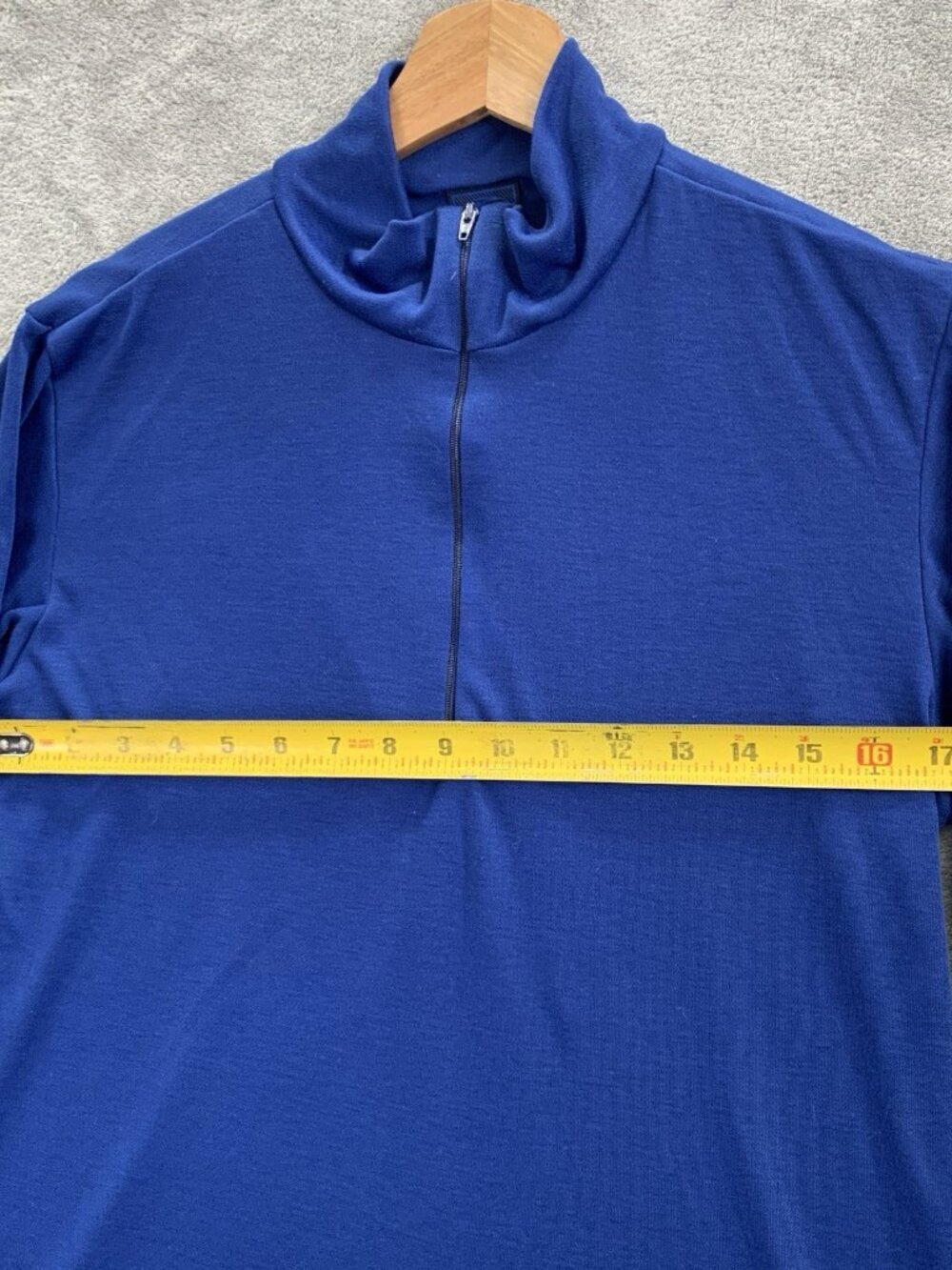 Patagonia Capilene Sweatshirt Women M Blue Base Layer 1/4 Zip Gorpcore Made USA - Picture 3 of 8